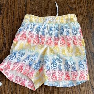 Gap boys size 4 pineapple swim trunks